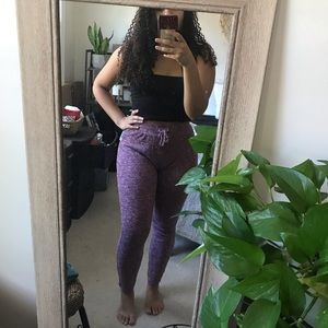 Gymshark marl ribbed slounge joggers / leggings